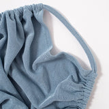 Yipinpay Women's Suit Solid Color Casual Sleeveless Backless Lace-Up Vest And Slim Dress Sets Lady's Two-Piece Outfits