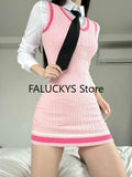 Yipinpay Autumn Sweet 2 Piece Set Women Evening Party Slim Mini Dress + Office Lady Casual Long Sleeve T Shirt Korean Fashion Chic
