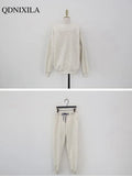 Yipinpay New Women's Trouser Sports Casual Suit Spring Autumn Fashion Loose Sweat-shirt Matching Sets Tracksuit Women 2 Piece Sets