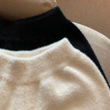 Yipinpay Cashmere High Waist Shorts Wide Leg Pantalones Cortos De Mujer 2023 Spring Loose Y2k Black Shorts Knitted Bottom Femme