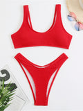 Yipinpay Waist Bikinis 2023 Women Swimsuit Solid Female Swimwear Push Up Beach Thong Brazilian Bikinis Set Bathing Suit Beachwear