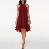 Yipinpay Dress for Women Clothing 2024 Summer Elegant Evening Party Formal Occasion Dresses Female Slim Solid Sleeveless Midi Skirt