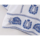 Yipinpay Embroidery Short Dresses For Women 2023 Vintage Boho White Dress Woman Mini Loose Summer Dress Long Sleeve Casual Dresses