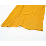 Yipinpay Yellow Slip Long Dress Women Asymmetric Midi Dresses Backless Satin Summer Dress Woman 2023 Sexy Evening Party Dresses