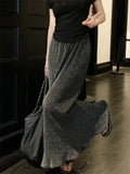 Yipinpay Black Sequin Slim Long Skirt Women High Waist Luxury Elegant Fashion Streetwear Y2k Maxi Skirt Glitter Ladies Long Skirt