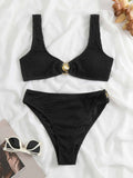 Yipinpay Waist Bikinis 2023 Women Swimsuit Female Swimwear Patchwork Push Up Beach Brazilian Bikinis Set Bathing Suit Beachwear
