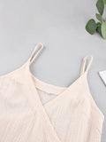 Yipinpay Spaghetti Strap Sexy Summer Sundress Lace-Up Women Wrap Dress Home Wear Casual V-Neck Night Dress Sleepwear Female