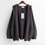 Yipinpay Women's 2024 Autumn New Matching Set Korean Elegant Hoodie Knitted Coat+Long Sleeve+Shark Pants Three Piece Female Clothing Suit