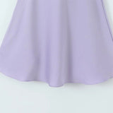 Yipinpay 2024 Women Floral Embroidery Purple Sling Mini Dress Sexy Backless V Neck Female Summer Dress Holiday Robe LDZZ7038