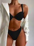 Yipinpay Waisted Bikini Push Up Swimsuit Female Bikini Set Sexy Women Swimwear Bathing Suit Swimming Suits Beachwear