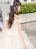 Yipinpay Princess Evening Dress for Women High end Light Luxury New Immortal Host Stage Performance Costume Long Fluffy Dress