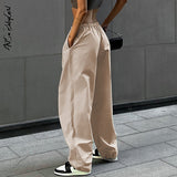 yipinpay Pants Y2K Clothes Loose Drawstring Low Waist Joggers Trousers Women Casual Outfits Streetwear Baggy Wide Leg Sweatpants