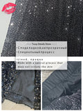 Yipinpay Sequin Female Sexy Maxi Skirt Summer Fashion Glitter High Waist Loose Elegant Club Long Skirt Sparkle Women Long Skirt New