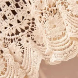 Yipinpay and Autumn Women's Net Yarn Korean Temperament Casual New Cardigan Long Sleeve Lace Short Western Style All-match Top