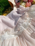 Yipinpay Fairycore Mesh A-line Women Lace Korean Fashion Cute Skirt Female Summer Slim College Style Lolita Fairy Skirts