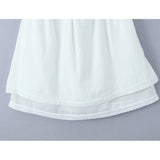 Yipinpay Summer 2024 Corset Sling White Dress Sexy Elegant Women Holiday Party Mini Dresses Lacing Up Back Beautiful Robe