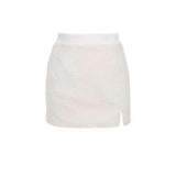 Yipinpay Solid Two-piece Skirt Sets Women Zipper Hoodies Jacket + Split Mini Skirt Autumn Winter Sexy Korean Style Outfits New