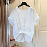 Yipinpay Shirt for Women Sleeveless Khaki Pullover Blouse for Summer Woman Elegant Top O-neck Fashion Shirts and Blouses Summer