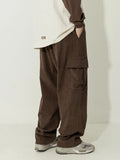 Yipinpay Mens Corduroy Sweatpants Hip Hop Jogging Cargo Pants Loose Casual Pants  Neutral Retro Streetwear Fashion Harajuku Trousers
