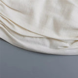 Yipinpay 2023 Off Shoulder Corset Tops For Women Pleated Crop Top Female Backless Sleeveless Bustier Top Woman Sexy Summer Tops