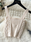 Yipinpay Autumn Skinny Knitted Three Pieces Suits Cardigan Long Sleeves Smock+Tank Tops+Bodycon Skirt Women Gentle Sweater Sets