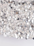 Yipinpay 2023 Sequin Skirt Women Glitter Silver Short Skirt Woman Fashion High Waist Mini Summer Skirts Shiny Sexy Women's Skirts