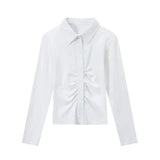 Yipinpay Lady Skirt Sets Women Casual Slim White Shirt + Outwear Bodycon Elegant Mini Skirt 2024 New Spring Korean Fashion Suits