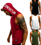 Yipinpay Fashion Moto Biker Hooded Mens Tank Tops Joggers Summer T Shirt Men Sleeveless Top Fly Cool Street Top Mens Clothes M-3XL