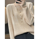 Yipinpay Women Sweater and Pullovers Fall Winter New Skinny Jumpers V-neck Basic Warm Sweater Pullovers Warm Winter Sweater