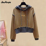 Yipinpay Women's Tracksuit 2024 Fall/Winter New Striped Embroidered Sweater + Cotton Pants Two-piece Korean Casual Hoodies Trousers Suit