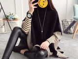 Yipinpay Women Pullover Female Sweater Fashion Autumn Winter Shawl Warm Casual Loose Knitted Tops