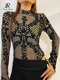 Yipinpay Women Sexy Backless Rompers Fashion Korean Bodycon Jumpsuits 2024 New Summer Chic Streetwear Flocking Slim Bodysuit