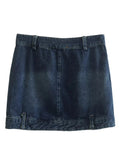 Yipinpay Denim Mini Skirt Women Blue Jean Skirts For Women High Waist Short Skirts Woman Fahsion 2023 Y2k Streetwear Sexy Skirt