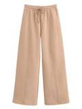 Yipinpay Autumn 2 Piece-Set Tracksuit Trousers Outfits Female Slim High Waist Drawstring Fashion Clothes Loose Women's Pants Sets