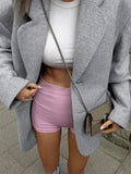 Yipinpay Fashion Lapel For Women Suit Outwear Long Sleeve Patchwork Elegant Autumn 2024 Female Cardigan Loose Oversized Outwear