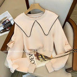 Yipinpay Sweatpants Long Trousers Tracksuit 2 Piece Set Pullovers Hoodies Cotton Top Y2k Spring Autumn 2023 Pant Sets T-shirts