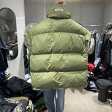 Yipinpay Cotton Stand Collar High Sleeveless Vest Chalecos Para Mujer Black Waistcoat Women Parkas Crop Down Coats Top Jacket