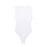 Yipinpay 2023 Black Body Woman Square Neck Sexy Lingerie For Women Body Sleeveless Bodysuit Women Wide Straps Bodycon Summer Tops
