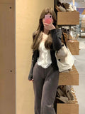 Yipinpay Spring Elegant Sweet Tank Top Women Party Slim Y2k Crop Top Office Lady Causal Outwear Sleeveless Korean Reviews Clothes
