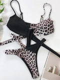 Yipinpay Leopard Bikini 2023 Micro Bikini Set Push Up Thong High Cut Swimwear Women Mini Swimsuit Female Bathing Suit