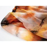 Yipinpay Print Tulle Crop Top Women Off Shoulder Corset Tops For Women Ruched Sleeveless Backless Mesh Top Female Sexy Summer Tops