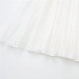 Yipinpay Cut Out White Dress Women Embroidery Long Dress Women Fairycore Summer Dresses Woman Elegant And Pretty Women's Dresses