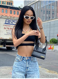 Yipinpay New Y2K Women's Jeans Fashion Loose Denim Wide Leg Pants Street Casual Female Trousers Blue/Off White S-XL Drop Shipping