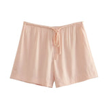 Yipinpay 2023 Pink Satin Top Female Asymmetric Off Shoulder Tops For Women Pleated Summer Sexy Tops Woman Sleevless Backless Top