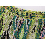 Yipinpay Off Shoulder Crop Tops For Women Print Ruffle Top Female Strapless Sleeveless Backless Top Women Summer Sexy Tops Woman