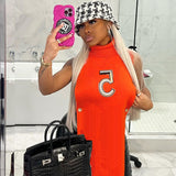 Yipinpay Women Turtleneck Sleeveless Sweater Vest Knitted 2023 Jumper Spring Autumn Split Korean Preppy Pullover Loose Top Casual Knitted