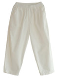 Yipinpay Summer Women's Capri Pants Oversize High Waist Calf-Length Loose Trousers Casual Cotton Harem Pants for Women Streetwear