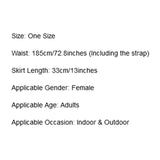 Yipinpay Women Sexy Belly Skirt, Sequined Fringe Miniskirt with Adjustable Waist Straps, Mini Skirt for Dance Performance, Rave Party