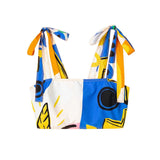 Yipinpay Printed Crop Top Women Sleeveless Women's Tank Top Backless Corsets Sexy Tops Woman Beach Summer Tops For Women 2023