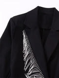 Yipinpay Black Rhinestone Jumpsuit Women Short Blazer Playsuit Long Sleeve Party Elegant Woman Jumpsuit 2023 Winter Rompers Playsuit